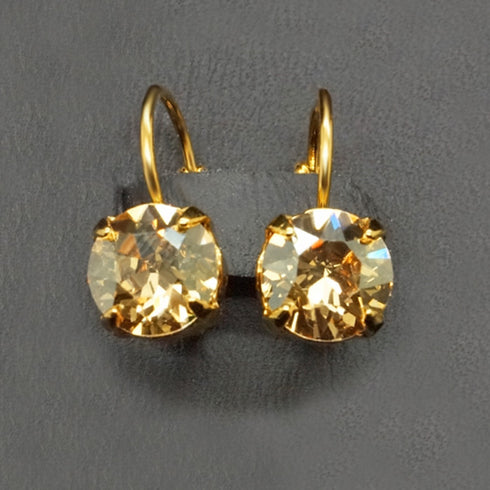 Earrings "Splendor (Golden Shadow)" with Swarovski™ crystals